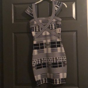 Black and white dress